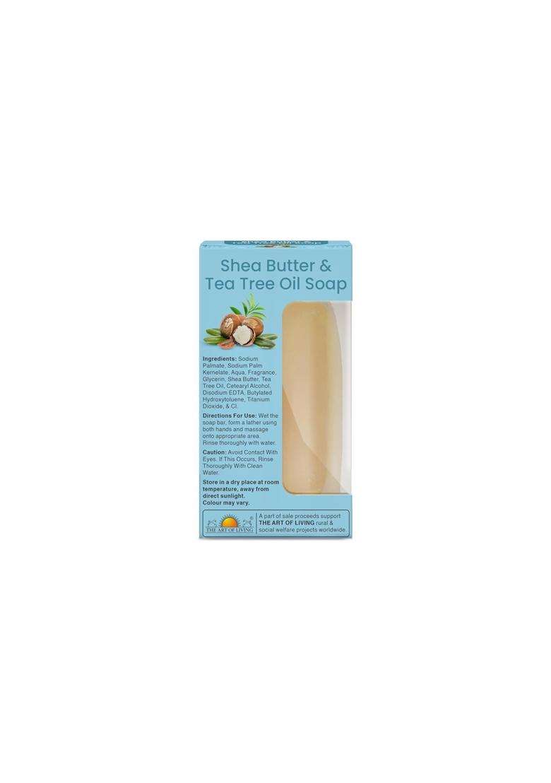 Sri Sri Tattva Shea Butter & Tea Tree Oil Soap Mega Saver (100g Each) (Pack of 4) | Grade 1 Soap for Daily Use - Indya