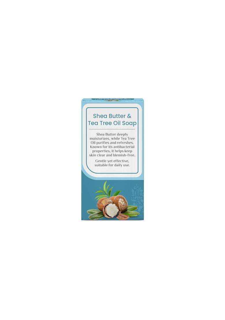 Sri Sri Tattva Shea Butter & Tea Tree Oil Soap Mega Saver (100g Each) (Pack of 4) | Grade 1 Soap for Daily Use - Indya