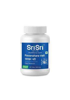 Sri Sri Tattva Pavanahara Vati 60 Tablets, 500mg | Authentic Traditional Formula | Ayurvedic Gas Reliever for Flatulence, Bloating & Abdominal Pain