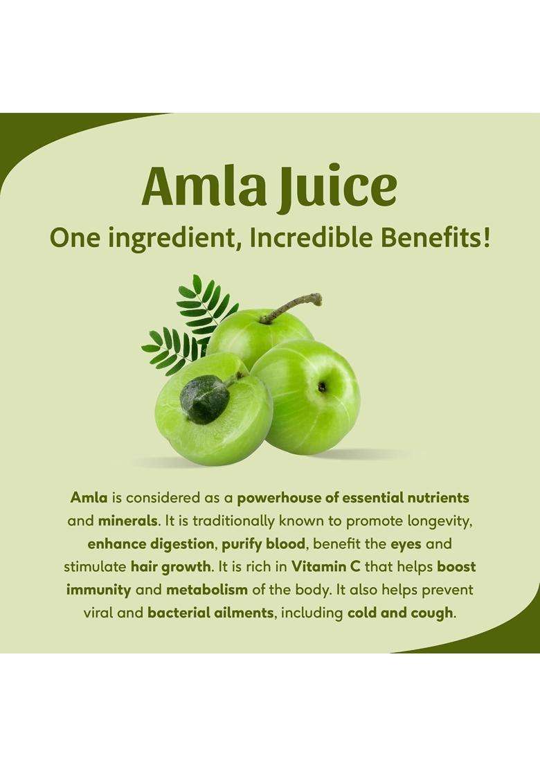 Sri Sri Tattva Amla Juice 1 L | Natural Herbal Care | Herbal & Pure | Rich in Vitamin C | Naturally boosts Immunity - Indya