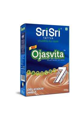 Sri Sri Tattva Ojasvita Malt Powder 500 g | Drink Mix for Sharp Mind & Healthy Body