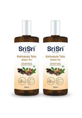 Sri Sri Tattva Kshirabala Taila, 100 ml (Pack of 2) | Authentic Ayurvedic Formula