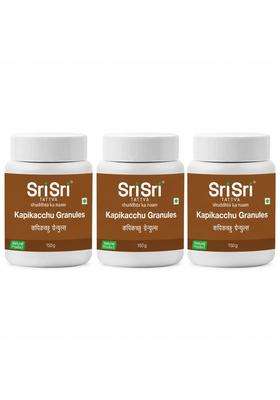 Sri Sri Tattva Kapikacchu Granules 150 g (Pack of 3) | Authentic Traditional Formula | Strength, Vitality & General Wellness