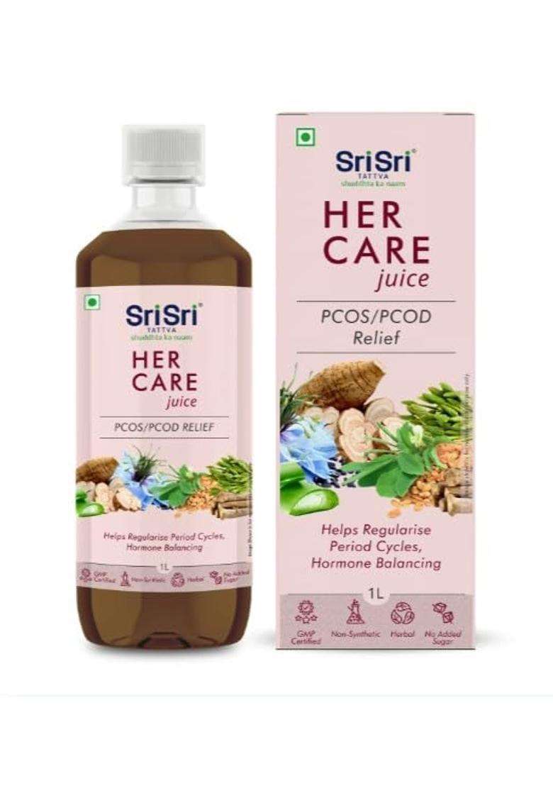 Sri Sri Tattva Her Care Herbal Juice, Herbal Wellness Drink for Women, 1 L | Natural Herbal Care - Indya