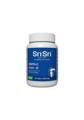 Sri Sri Tattva Ospo-C Tablets 500mg | Authentic Traditional Formula | 60 Tablets | Bone Strength & Skeletal Wellness | Herbal Bone Care Formula