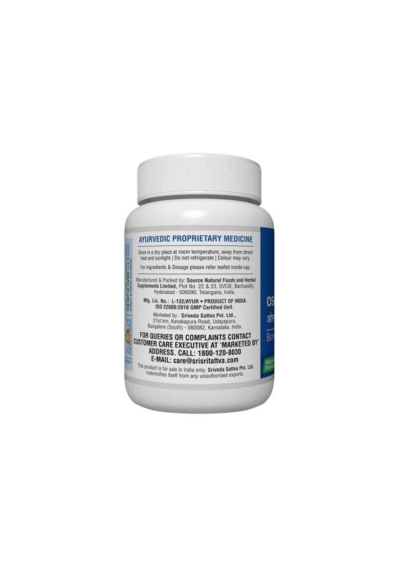 Sri Sri Tattva Ospo-C Tablets 500mg | Authentic Traditional Formula | 60 Tablets | Bone Strength & Skeletal Wellness | Herbal Bone Care Formula - Indya