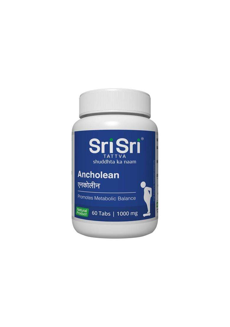 Sri Sri Tattva Ancholean 1000 mg, 60 Tablets | Metabolic & Lipid Wellness Support - Indya