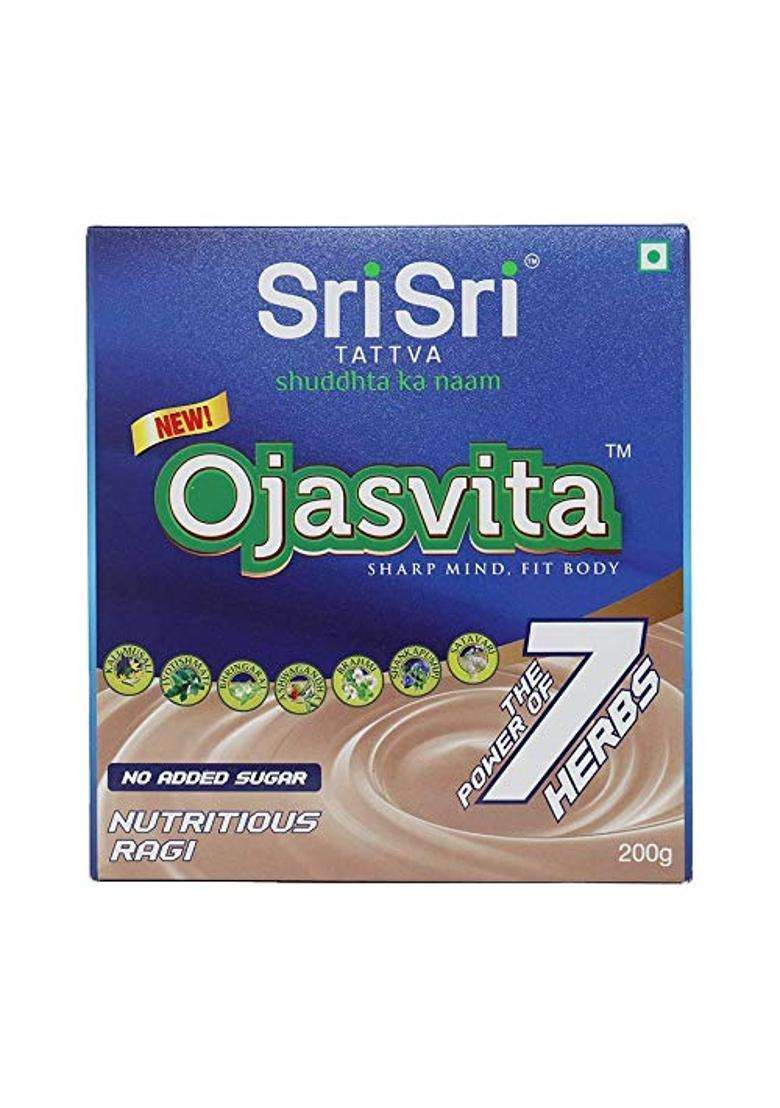 Sri Sri Tattva Ojasvita Ragi Box Refill 200 g | Drink Mix for Sharp Mind & Healthy Body - Indya
