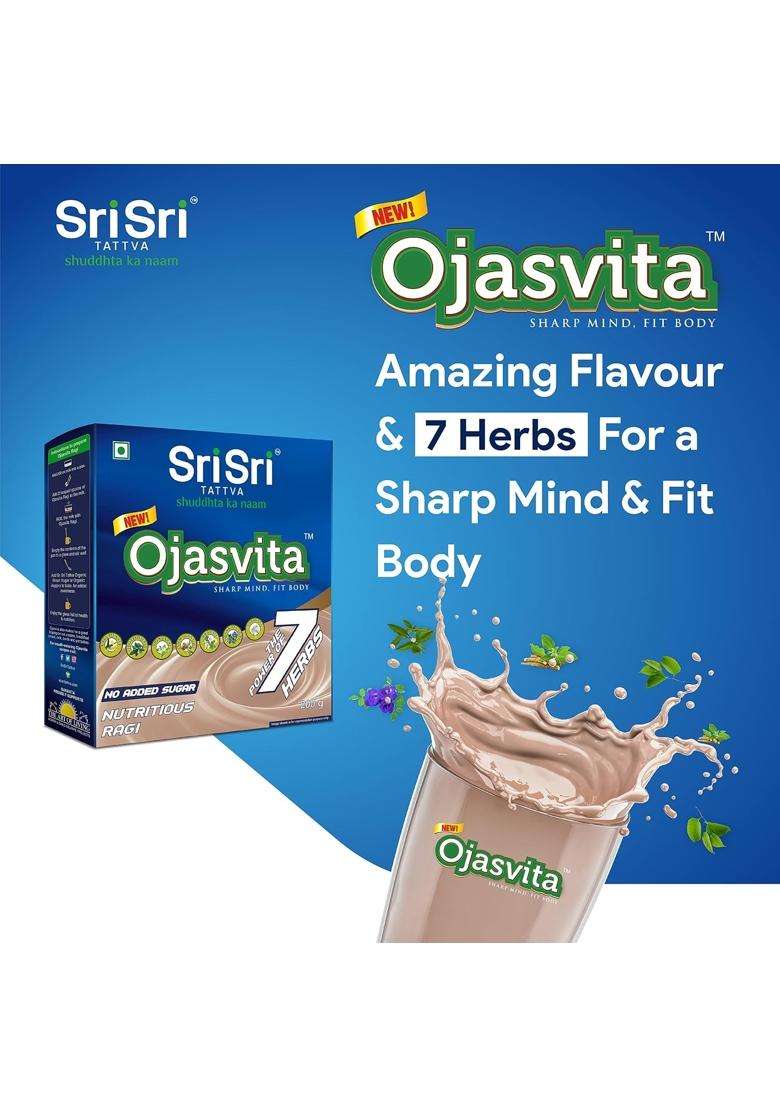 Sri Sri Tattva Ojasvita Ragi Box Refill 200 g | Drink Mix for Sharp Mind & Healthy Body - Indya