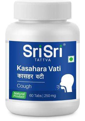 Sri Sri Tattva Kasahara Vati 250 mg, 60 Tablets | Authentic Ayurvedic Formula | Cough & Respiratory Comfort