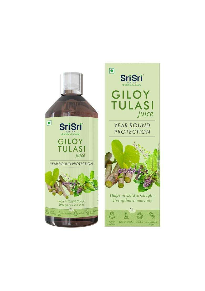 Sri Sri Tattva Giloy Tulsi Juice,1L - Indya