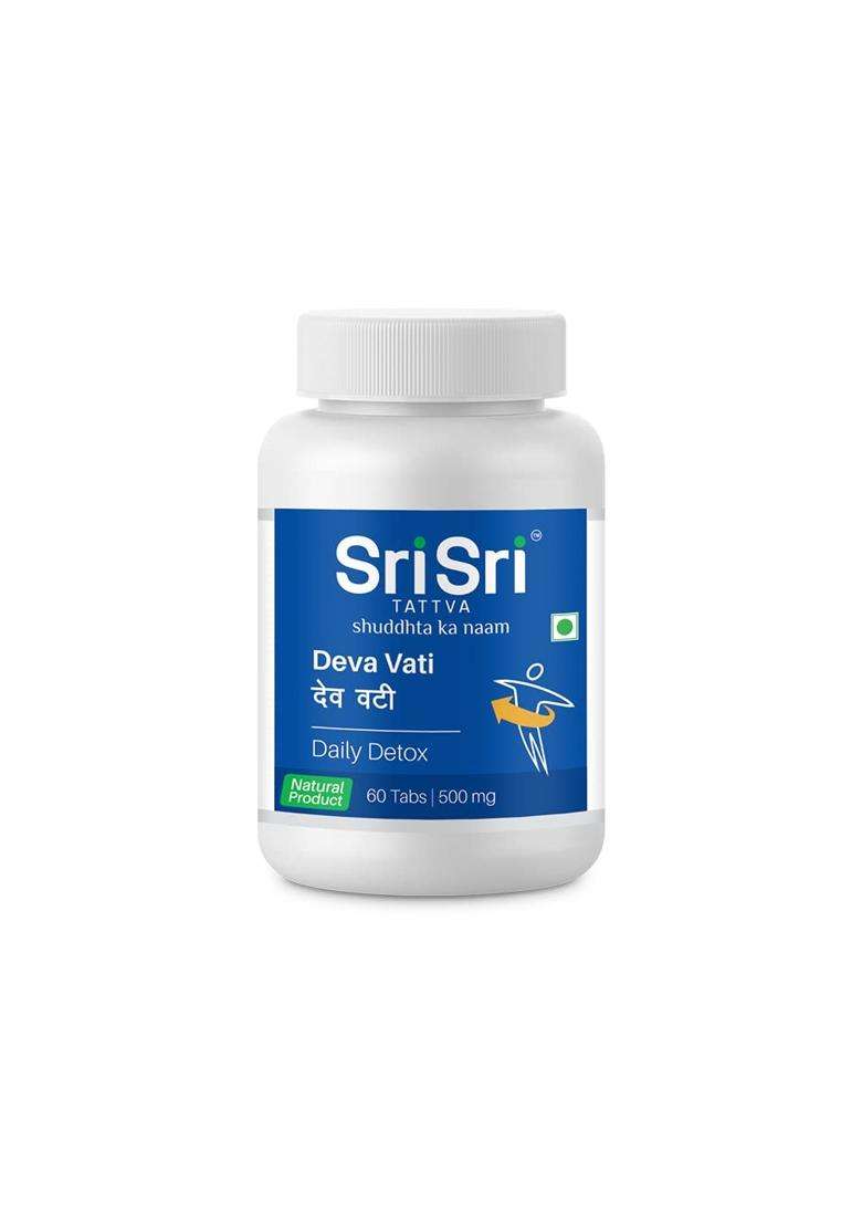 Sri Sri Tattva Deva Vati 500 mg, 60 Tablets | Authentic Ayurvedic Formula - Indya