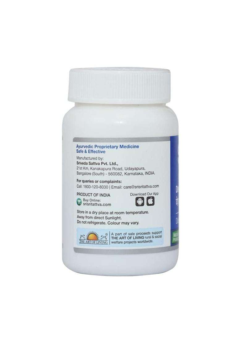 Sri Sri Tattva Deva Vati 500 mg, 60 Tablets | Authentic Ayurvedic Formula - Indya