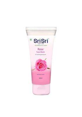 Sri Sri Tattva Rose Face Wash All Skin Types (60 ml) | For Toned, Radiant, Glowing Skin