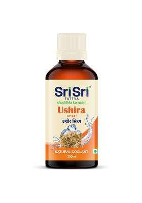 Sri Sri Tattva Ushira Syrup 200 ml | Authentic Traditional Formula | Thirst, Fatigue & Refreshment Support