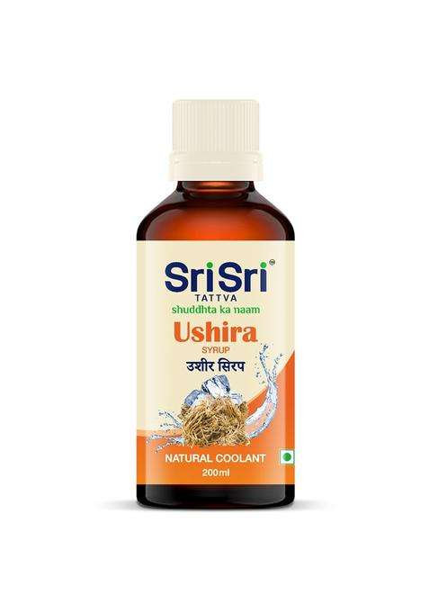 Sri Sri Tattva Ushira Syrup 200 ml | Authentic Traditional Formula | Thirst, Fatigue & Refreshment Support