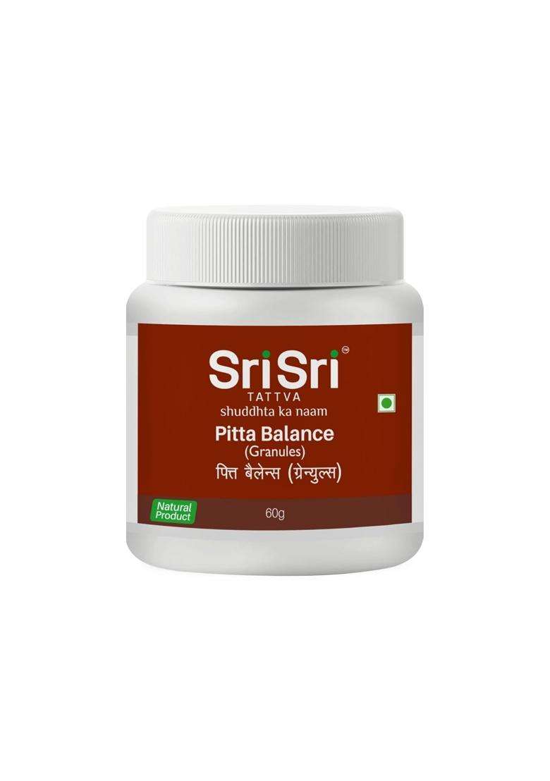 Sri Sri Tattva Pitta Balance Granules 60 g | Natural Herbal Care | Pitta Dosha Balance & Digestive Wellness - Indya