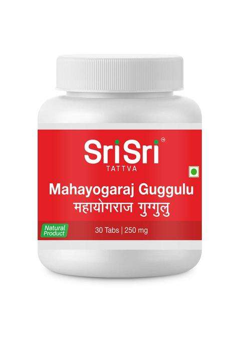 Sri Sri Tattva Mahayogaraja Guggulu 250 mg, 60 Tablets | Authentic Ayurvedic Formula | Joint & Musculoskeletal Wellness
