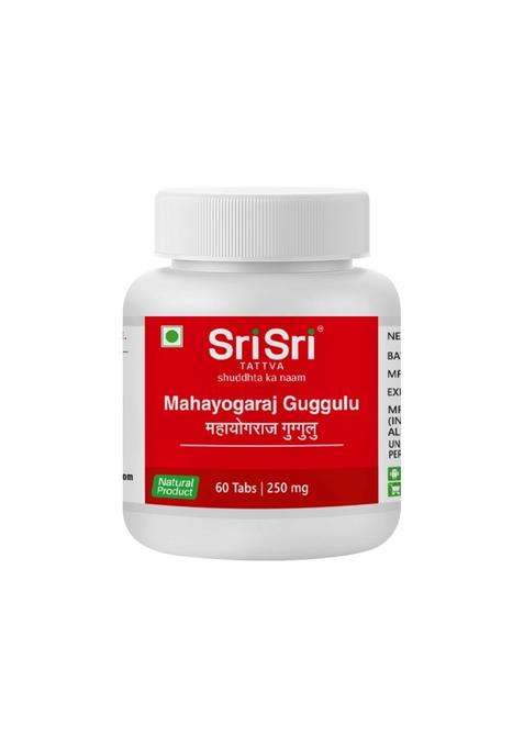 Sri Sri Tattva Mahayogaraja Guggulu, 250 mg (Pack of 4) | Authentic Ayurvedic Formula