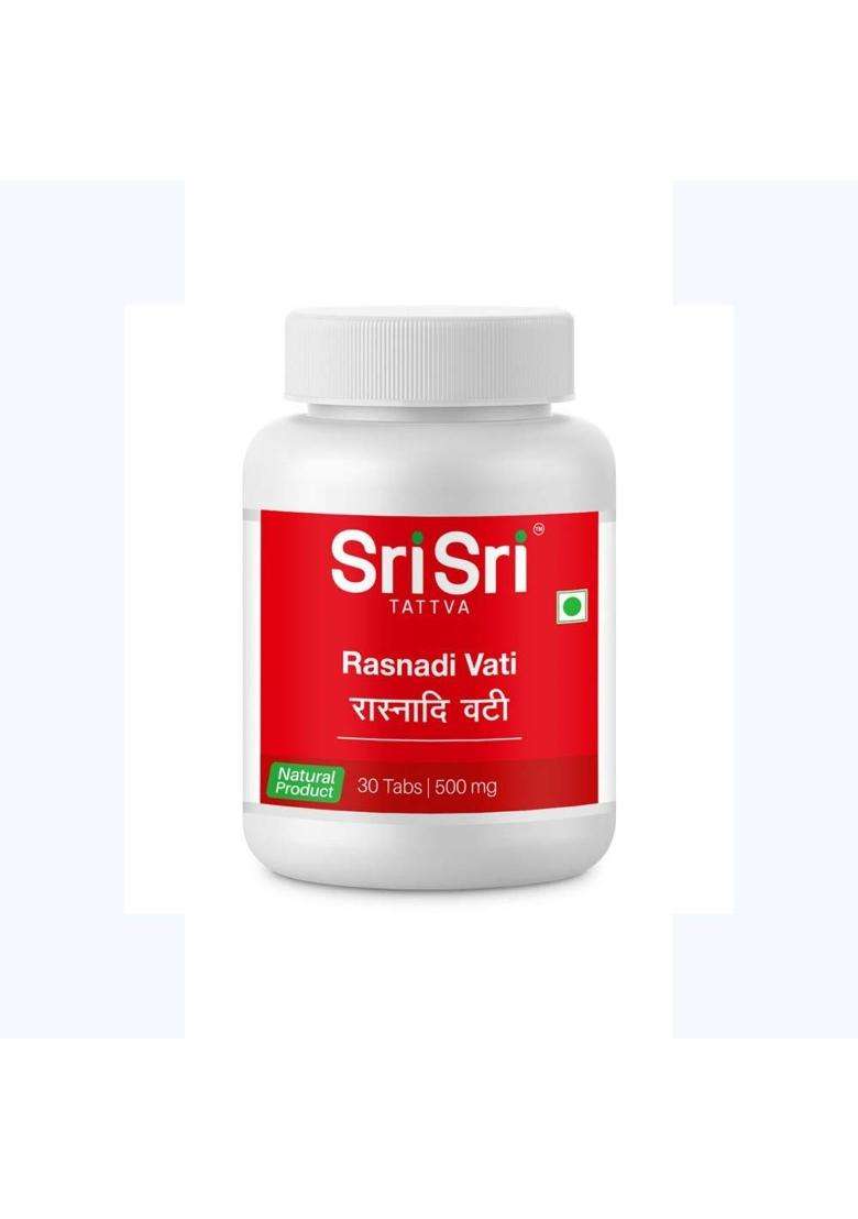 Sri Sri Tattva Rasnadi Vati 500mg, 30Tab | Authentic Ayurvedic Formula - Indya