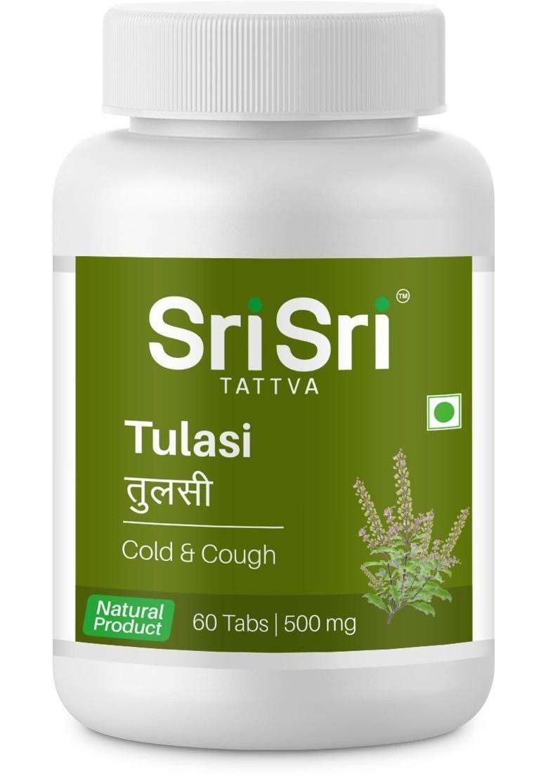 Sri Sri Tattva Tulasi Tablet 500mg, 60Tab - Indya