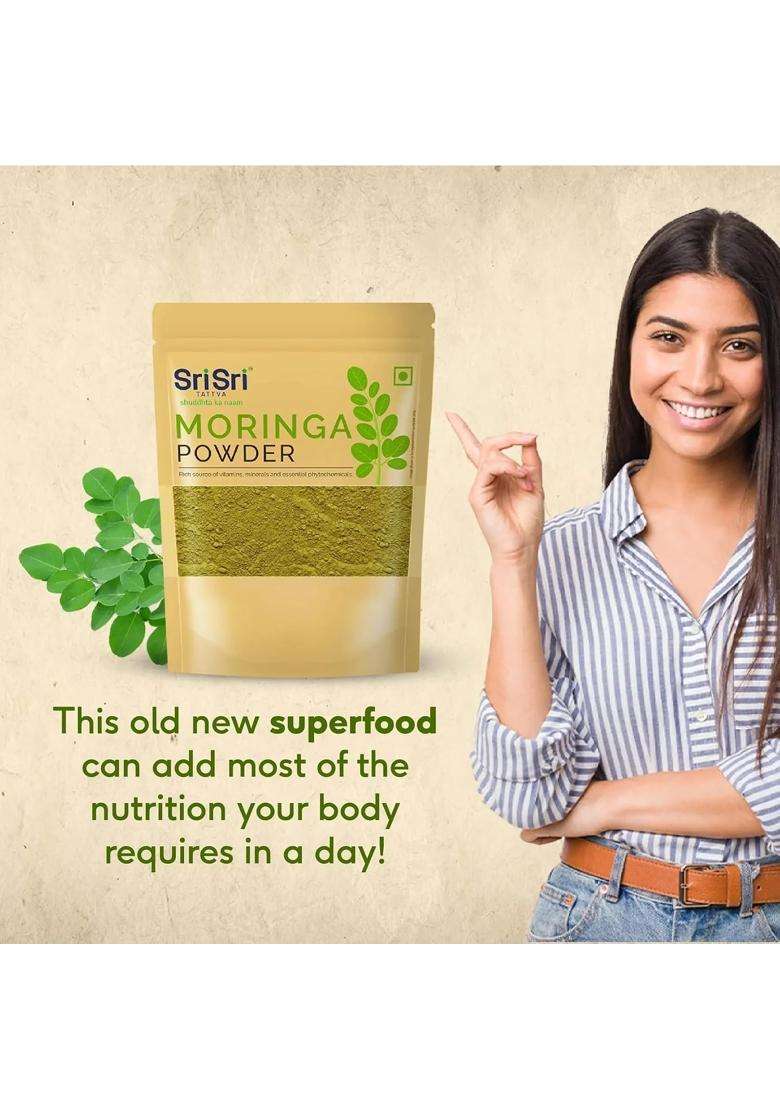 Sri Sri Tattva Moringa Powder 100 g | Moringa Leaf Powder - Indya