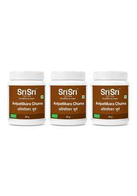 Sri Sri Tattva Avipattikara Churna 240g (Pack of 3) | Authentic Traditional Formula | Acidity Digestion & Pitta Balance | Ayurvedic Herbal Churna