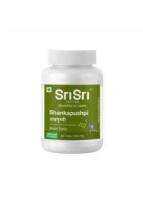 Sri Sri Tattva Shankapushpi 60 Tabs | Natural Herbal Care | Herbal, Pure Extract, 60 Tabs, 500mg