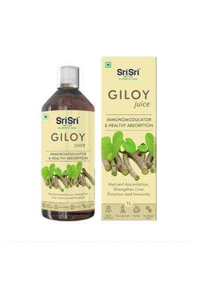 Sri Sri Tattva Giloy Juice, Herbal Wellness Drink with Giloy, Traditional Herbal Juice, 1 L | Natural Herbal Care