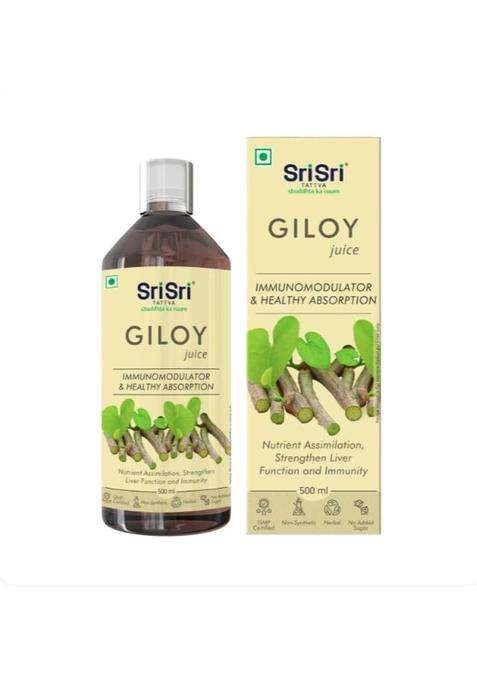 Sri Sri Tattva Giloy Juice, Herbal Wellness Drink with Giloy, 500 ml | Natural Herbal Care