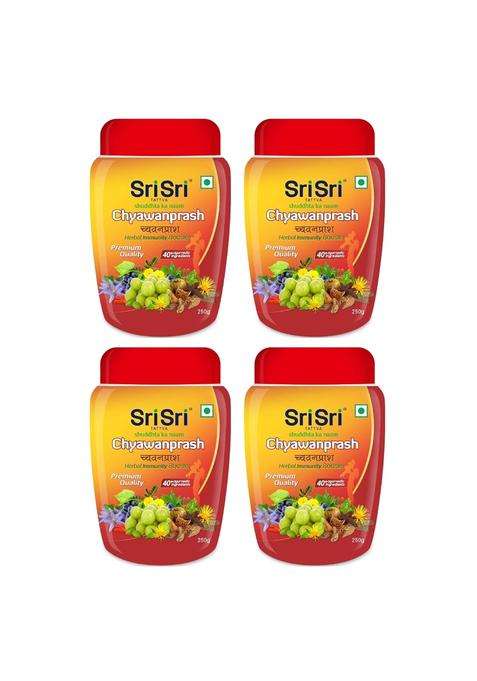 Sri Sri Tattva Chyawanprash 250g (Pack of 4) | Authentic Traditional Formula