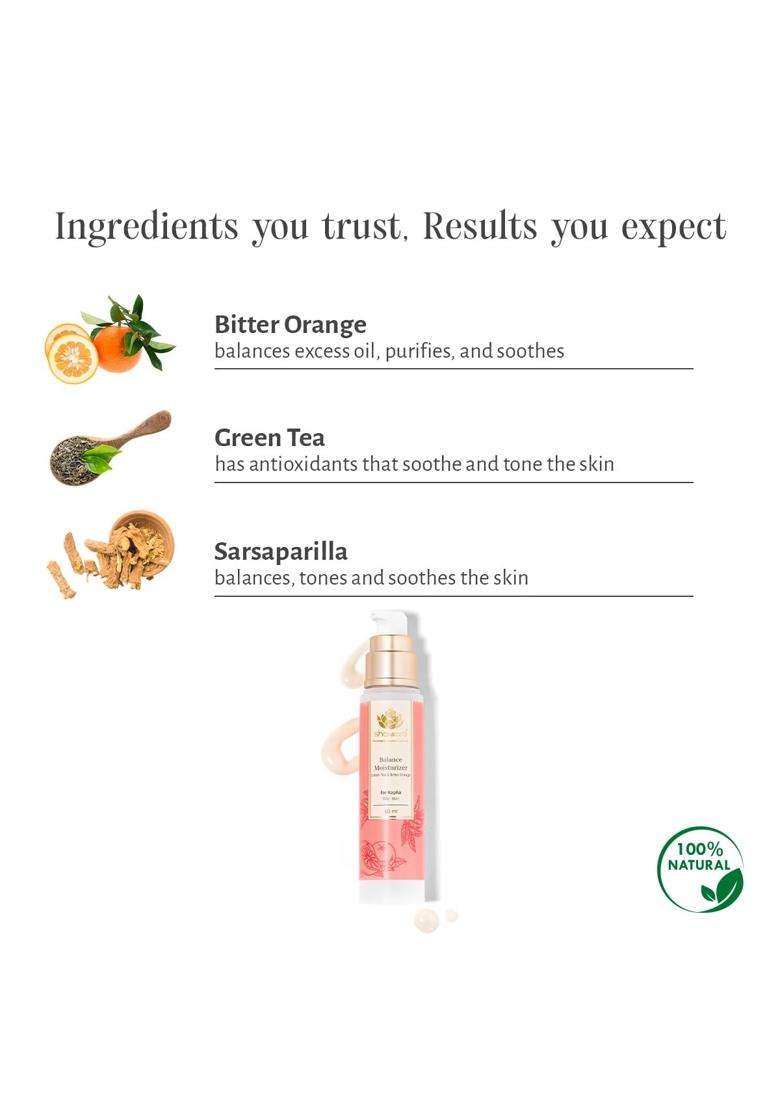 Sri Sri Tattva Shankara Balance Face Moisturizer With Green Tea & Bitter Orange For Kapha (Oily Skin) 50 ml - Indya