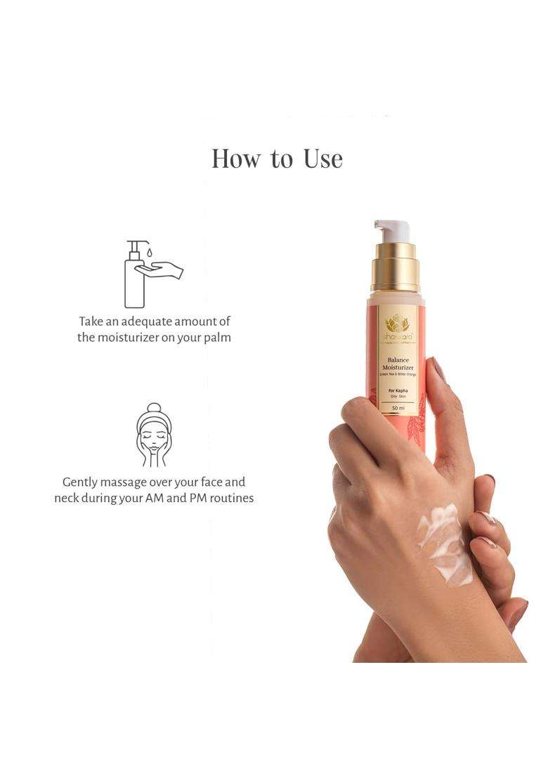Sri Sri Tattva Shankara Balance Face Moisturizer With Green Tea & Bitter Orange For Kapha (Oily Skin) 50 ml - Indya