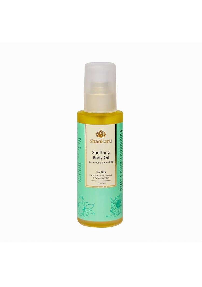 Sri Sri Tattva Shankara Soothing Body Oil, With Pure Essential Oils Nourishing, Calming Formula For Relaxation and Hydration (100 ml) - Indya