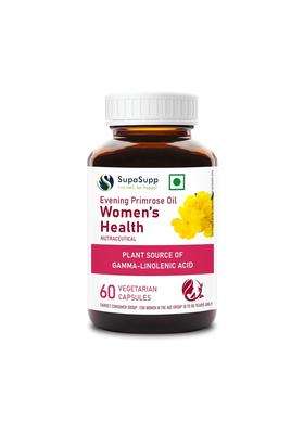 Sri Sri Tattva SupaSupp Evening Primrose Oil 60 Veg Cap, 500 mg | Women's Health | Plant Source Of Gamma-Linolenic Acid | Health Supplement