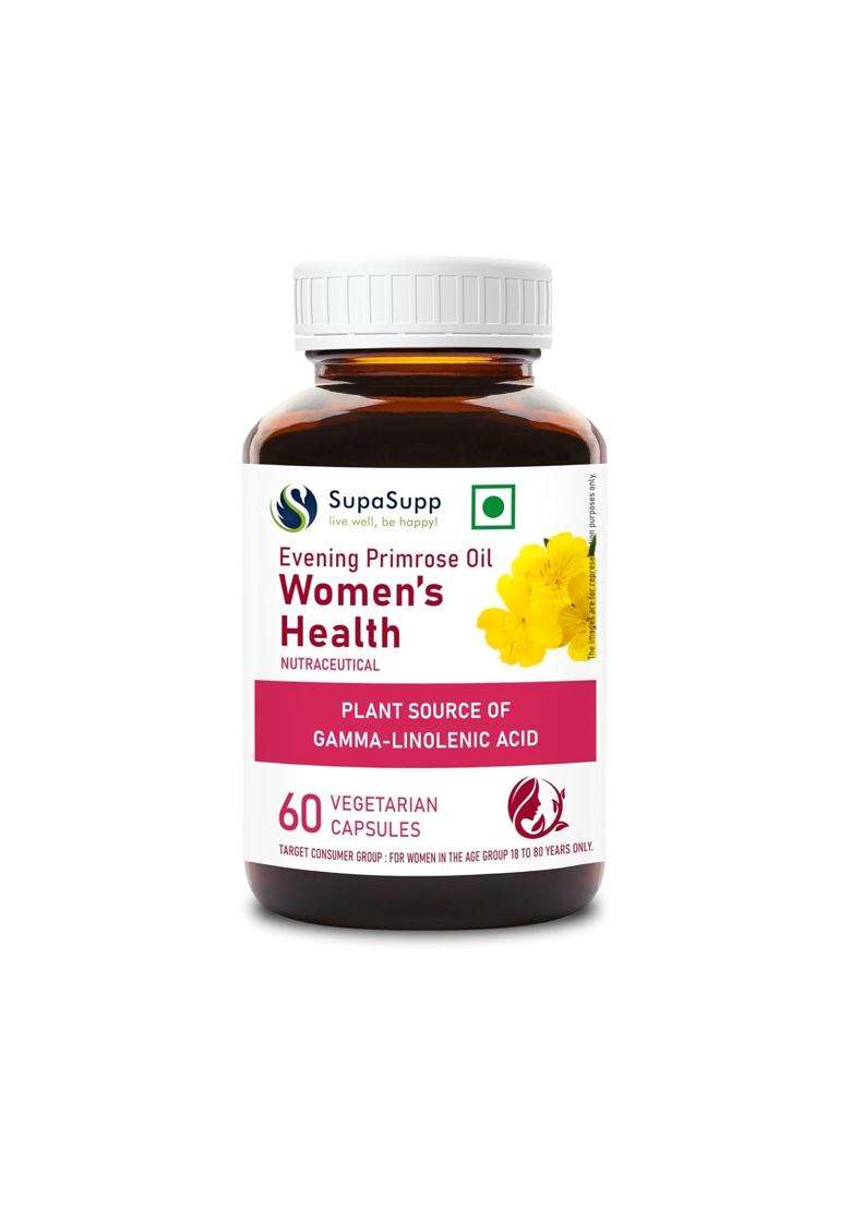 Sri Sri Tattva SupaSupp Evening Primrose Oil 60 Veg Cap, 500 mg | Women