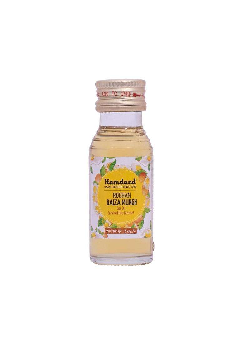 Hamdard Roghan Baiza Murgh Oil 50 ml (Pack of 2) | Natural Herbal Care | Promotes Healthy Hair Growth | Manages Hair Loss And Premature Graying - Indya