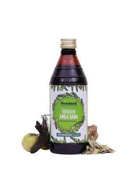 Hamdard Roghan Amla Sada Pet 500 ml | Natural Herbal Care | Maintain Healthy Hair | For Dandruff, Hair Fall and Premature Greying | Herbal Remedy