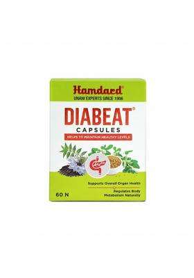 Hamdard Diabeat 60 Capsules | Natural Herbal Care | All-natural Herbal Remedy | Blood Sugar Control | Suitable for Diabetes Care