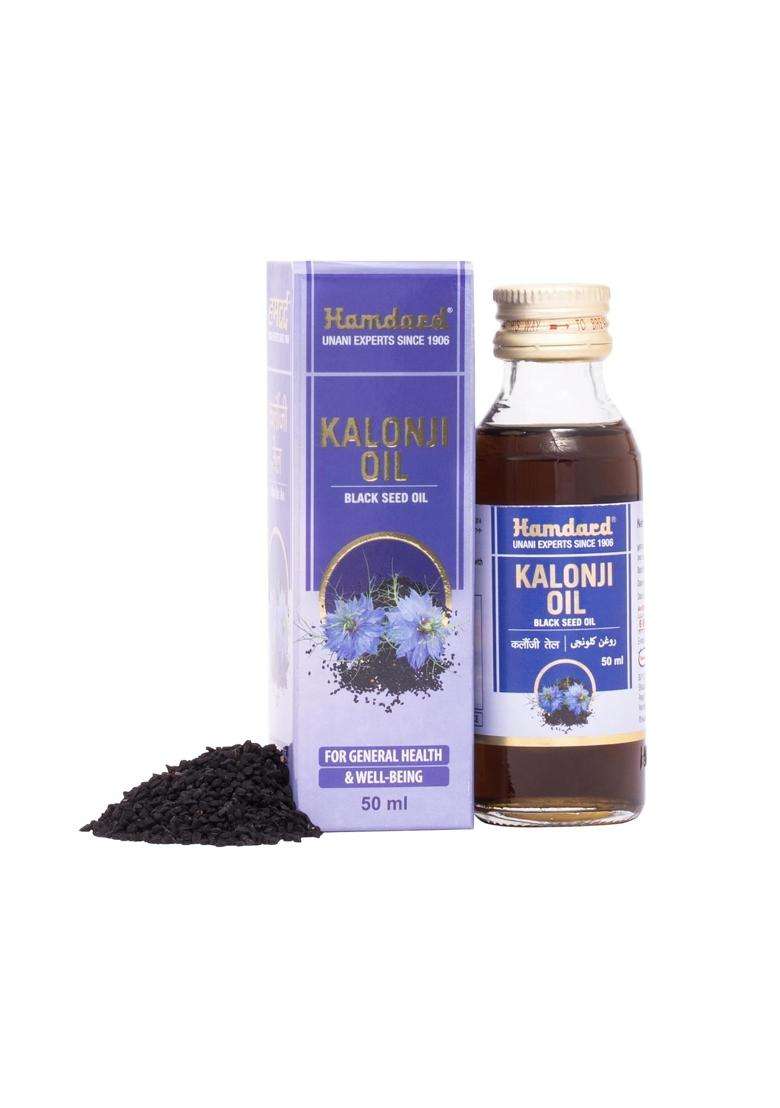 Hamdard Kalonji Oil for Healthy Skin & Hair 50 ml (Pack of 2) | Strengthens Hair & Smoothness Skin-(Blackseed Oil)-50 ml - Indya