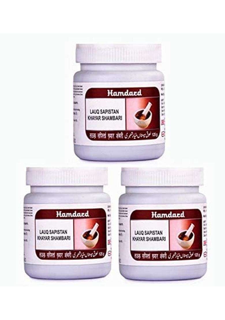 Hamdard Lauq Sapistan Khayar Shambari (125 g (Pack of 3) - Indya