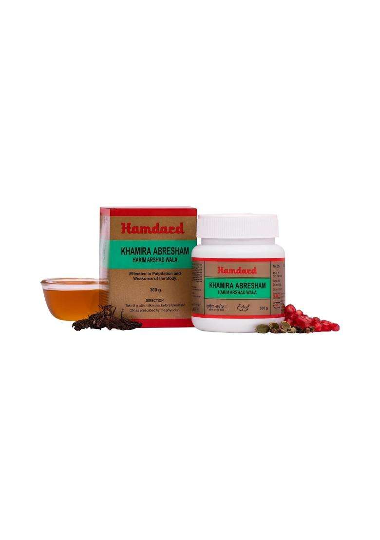 Hamdard Khamira Abresham Hakim Arshad Wala 300 g | Helps Manage General Weakness | All-natural | Promotes Overall Well-Being | Unani Formulation - Indya