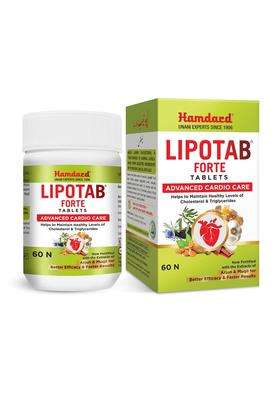 Hamdard Lipotab Forte 60 Tablets | Authentic Ayurvedic Formula | Helps Maintain Healthy Cholesterol Levels & Supports Heart Health