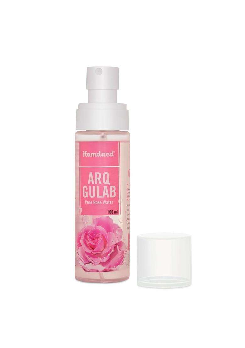 Hamdard Pure Rose Water For Face 100 ml (Pack of 3) | Bulgarian Rose for Youthful & Healthy Skin | Face Mist Toner Spray | Hydrates & Tighten Pores - Indya