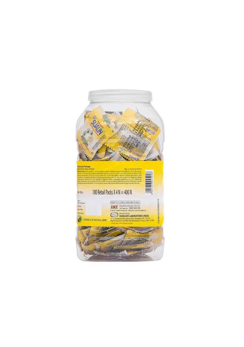 Hamdard Sualin Tablets for Cold & Cough Remedy l Effective for Throat Pain 400 Tablets | All-natural | Helps Soothe Itchy Throat and Ease Soreness - Indya