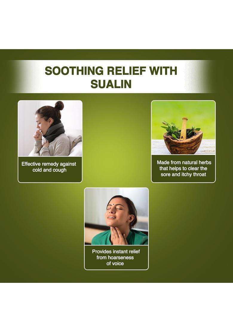 Hamdard Sualin Tablets for Cold & Cough Remedy l Effective for Throat Pain 400 Tablets | All-natural | Helps Soothe Itchy Throat and Ease Soreness - Indya
