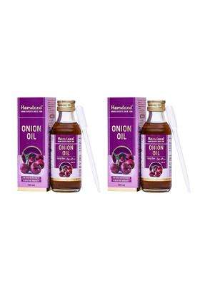 Hamdard Onion Oil 100 ml (Pack of 2) | All-natural Hair Oil | Helps to Nourish Hair Follicles and Manages Breakage | Promotes Overall Well-Being