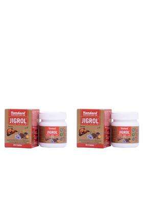 Hamdard Jigrol Herbal Remedy 60 Tablet (Pack of 2) | Natural Herbal Care | Supports Liver and Digestive Health | Helps in Metabolic Function