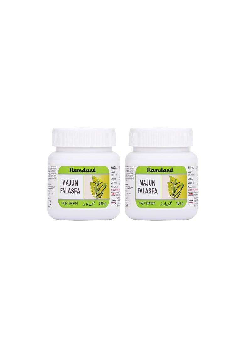 Hamdard Majun Falasfa 300 g (Pack of 2) | Natural Herbal Care | Supports Kidney, Bladder and Nerve Health | Herbal Remedy | Unani Formulation - Indya