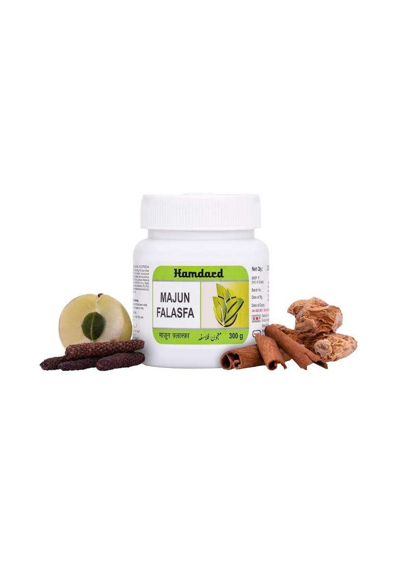 Hamdard Majun Falasfa 300 g (Pack of 2) | Natural Herbal Care | Supports Kidney, Bladder and Nerve Health | Herbal Remedy | Unani Formulation - Indya